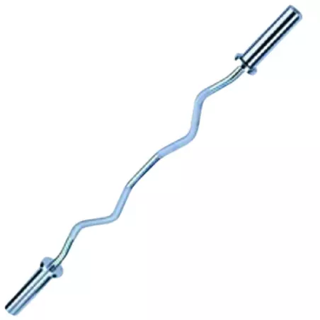 Barre de musculation EZ curl 50 mm | Biceps et triceps