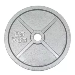 Disque olympique gris en fonte