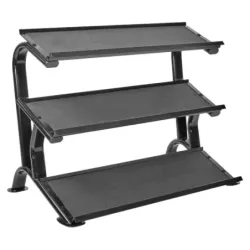 Rack haltères  | 15 paires sur 3 niveaux : Rangements haltères