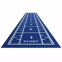 Piste de Course en Gazon 25 mm - Poils longs bleu