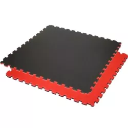 Dalles puzzle TATAMI - Noir / Rouge
