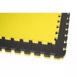 Dalles puzzle TATAMI - Noir / Jaune