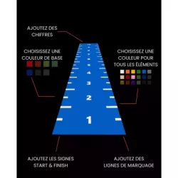 Piste en Gazon Synthétique Fitness - 100 % personnalisable