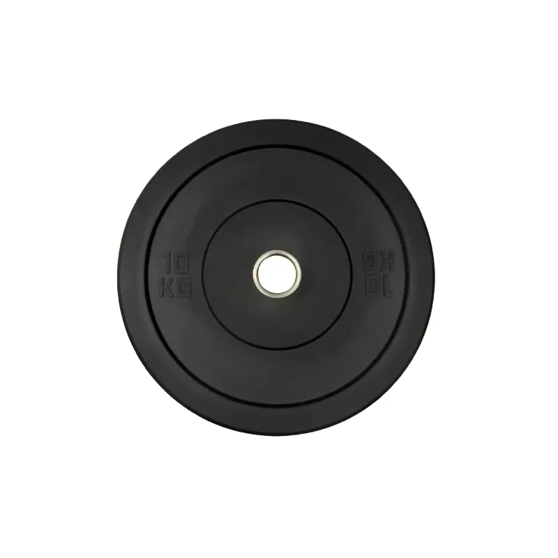 Disque musculation caoutchouc noir | Poids Ø 28 mm : 0,5 à 5 kg