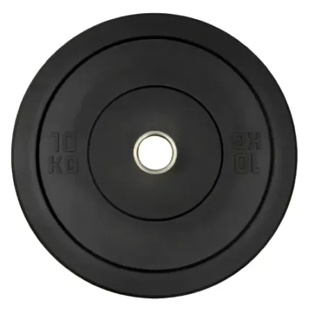 Disque musculation caoutchouc noir | Poids Ø 28 mm : 0,5 à 5 kg
