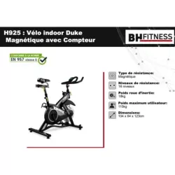 DUKE MAGNETIC - H925 | Vélo Indoor BH Fitness
