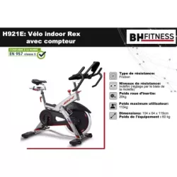 Vélo Indoor REX avec compteur - H921E