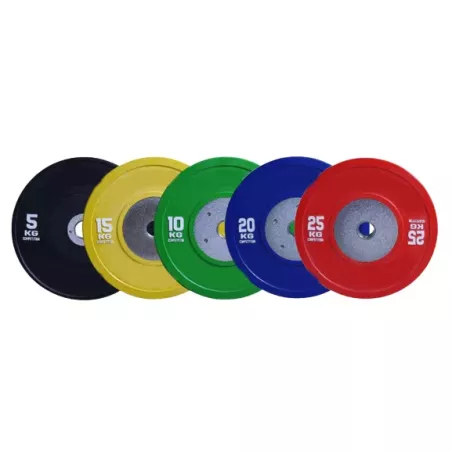 Disque bumper compétition | Haltérophilie & Musculation - 5 à 25 kg