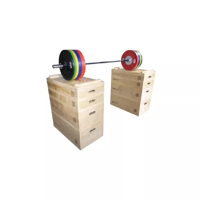 Jerk Block Set | Support en Bois pour Exercices de Force