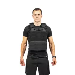 Gilet lesté ajustable 10 kg noir | Cross-training - Myo Impact