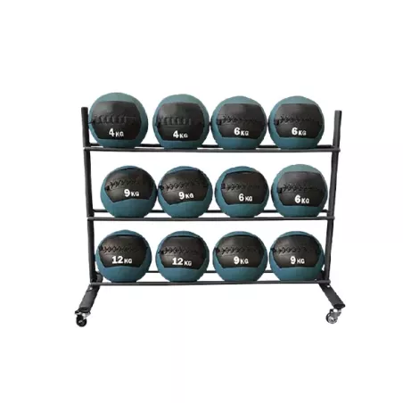 Rack à Wallballs sur 3 Niveaux avec Roulettes Intégrées
