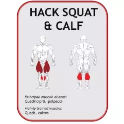 Incline Hack Squat & Calf GE210 - Power Fit | Musculation Jambes - Myo Impact