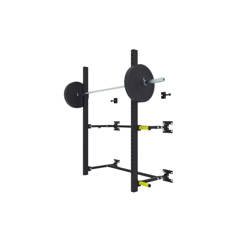 Rack Squat Mural Pliable - Optimisez Votre Espace pour la Musculation