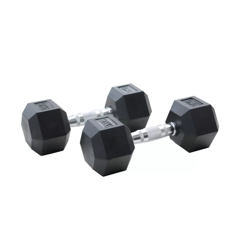 Haltère hexagonal 9 kg