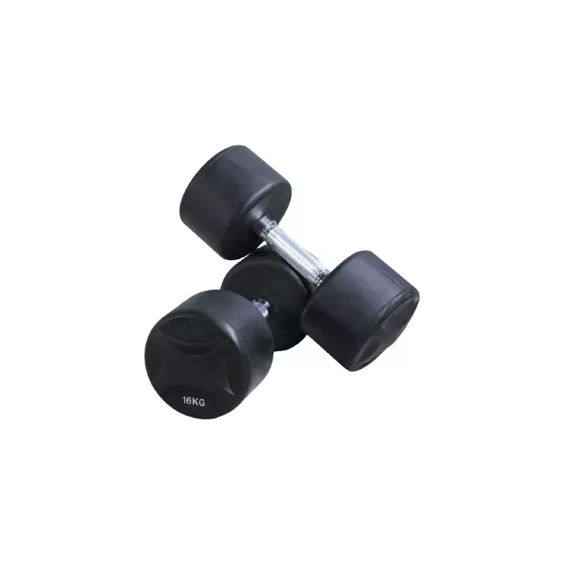 Haltères ronds monobloc caoutchouc | Haltères - Myo Impact
